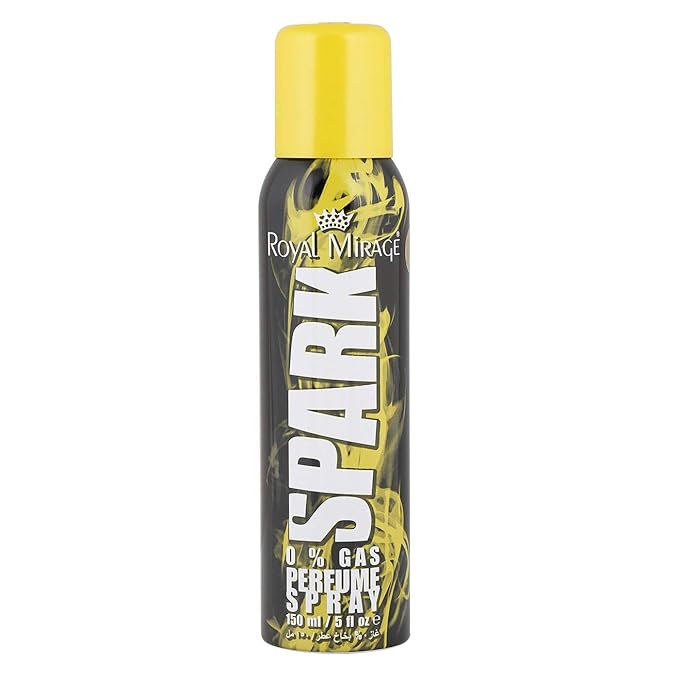 Royal Mirage Spark Body Spray - Long-Lasting Bold Fragrance with Citrus & Ylang Ylang - 150ml Body Mist for Everyone