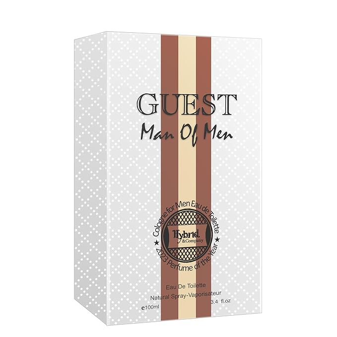 Hybrid & Company Guest Man Of Men Masculine Fragrance Potent Scent Mens Perfume,3.4 Fl Oz