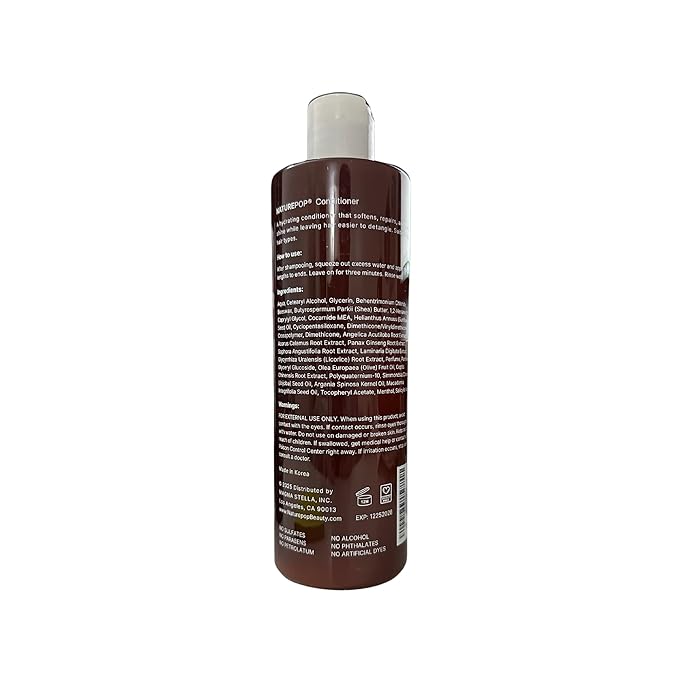 Black Garlic Hair Loss Conditioner by Naturepop - Prevents Hair loss, Stimulates growth and Relieves itchy scalp 16.9 fl oz/ 500 mL Made in Korea