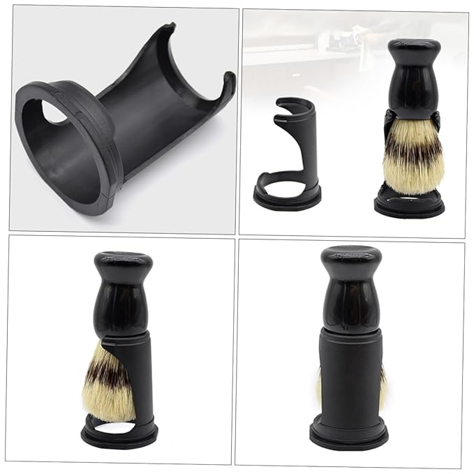 Pp Material Shaving Brush Stand Bowl 4pcs Multiple Brush Rack for Home Decoration