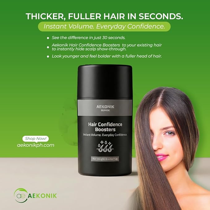 Hair Fiber for Thinning Hair – Natural, Cruelty-Free Hair Building Fibers, Instant Volume, Conceals Bald Spots, Waterproof, Hypoallergenic, For Men & Women, All Hair Types, 0.42oz