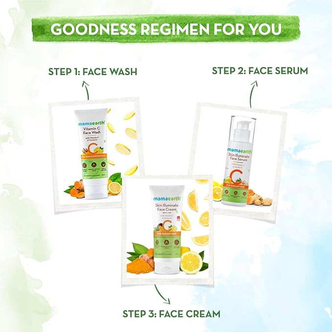 Mamaearth Vitamin C Skin Illuminate Face Cream with SPF | Enhances Radiance & Skin Tone | Reduces Sun Damage | Moisturizer with Sun Protector | 2.83 Oz (80g)