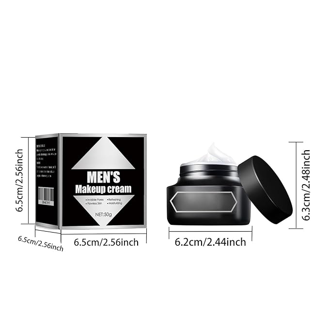 Men Makeup Concealer Cream for Men, Hydrating and Moisturizing Waterproof & sweat-proof Lazy Beauty Face Cream
