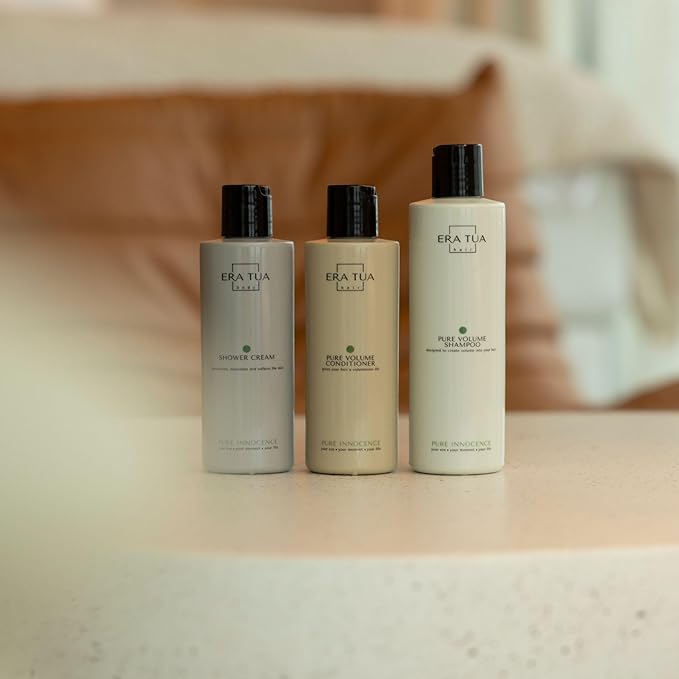 Pure Innocence Volume Shampoo| Dutch Made & Formulated | Volume Boosting moisturizing Shampoo for All Hair Types | Floral Scent of White Jasmine, Rose & Ylang-Ylang Sulfate free |250 ml