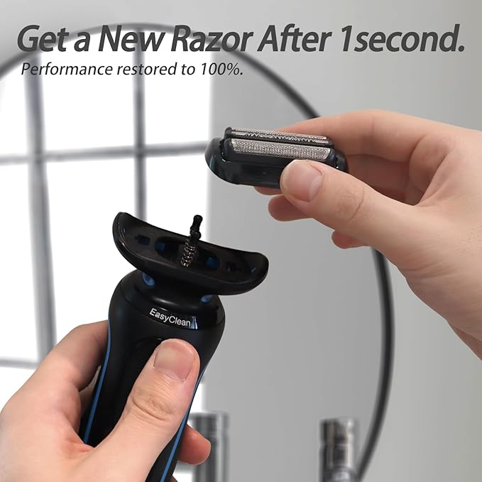 Series 5 Series 6 53B Shaver Replacement Head for New Gens S5 S6 Razors, Compatible with 6072cc, 6090cc, 6020s, 6040c, 5035s, 5020s, 5050cs…Easily Attach