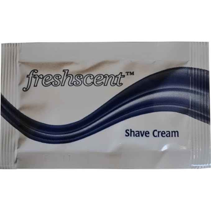 Freshscent Shaving Cream Packs, 0.25 Ounce (Pack of 100)