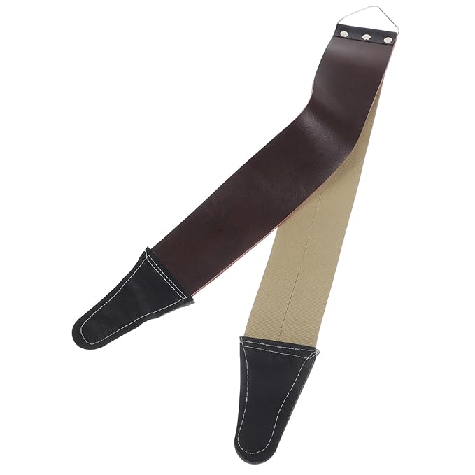 MERRYHAPY 2pcs Leather Sharpening Canvas Double Thickened Strop for and Blades Lightweight Design for Easy Use for Barbers and Personal Grooming