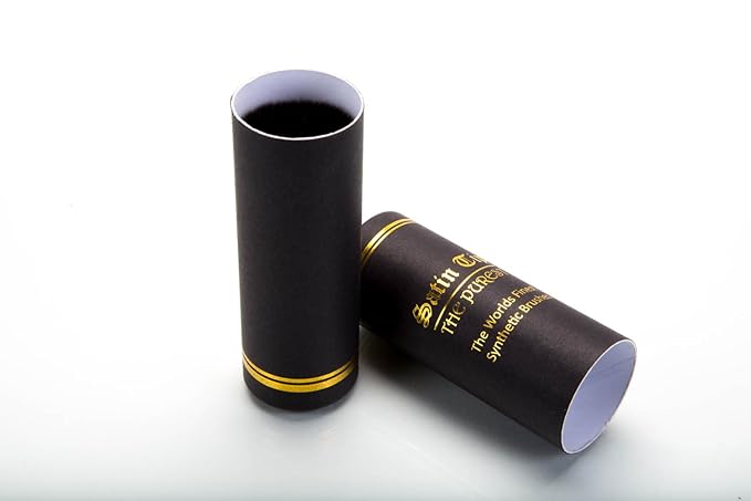 Satin Tip – The Purest, Shave Brush (Synthetic, Black, Soft Touch, Case)
