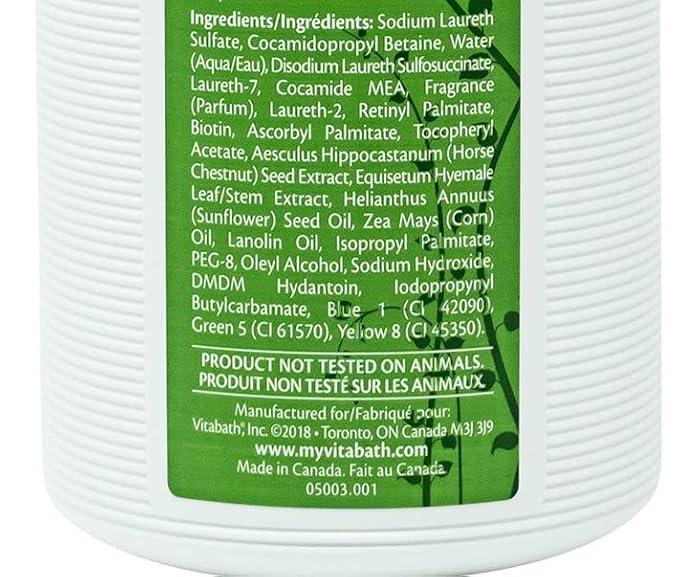 Vitabath Original Spring Green Moisturizing Bath & Shower Gel Wash Intoxicating Botanical Skin Rejuvenation, Hydrating Dry Skincare, Body Cleanser & Foaming Gelee - 10.5 oz
