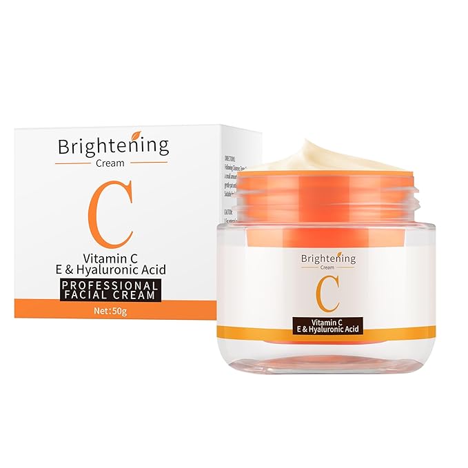 Vitamin C Face Cream, Vitamin Moisturizer C Creams with Hyaluronic Acid Squalane, V C Cream Face For Fine Lines & Tightening Skin Wrinkles, Antioxidant Firming Cream