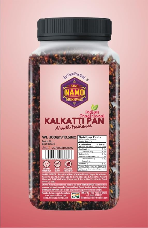 Kalakati Mitha Paan I Best Indian Mukhwas 10.58 oz (300 g) I Best Mouth Freshener I After Meal Digestive treat I Vegan I Non- GMO I Tasty Indian Kalkatti sweet pan