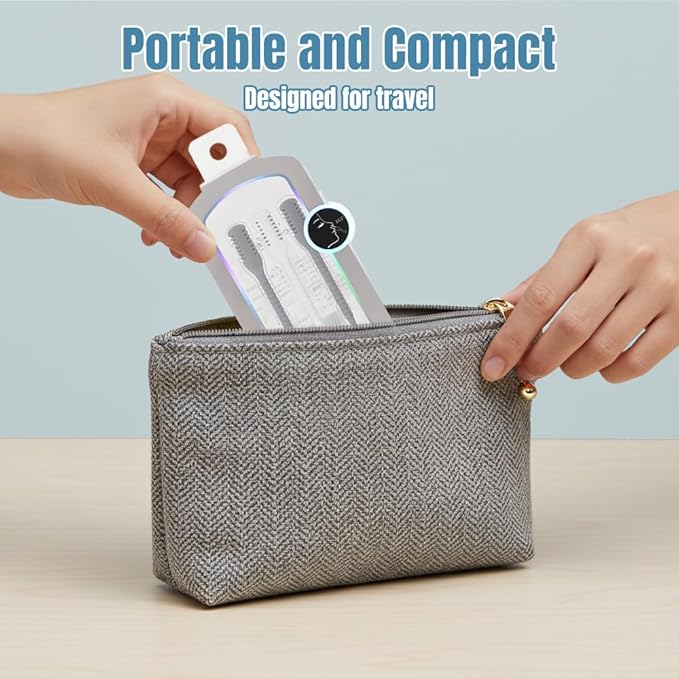 2-in-1 Nose Hair Trimmer, Portable Nostril Hair Remover Tool, 360° Rotating Nose Hair Trimmer with Ear Picker (3 PCS)