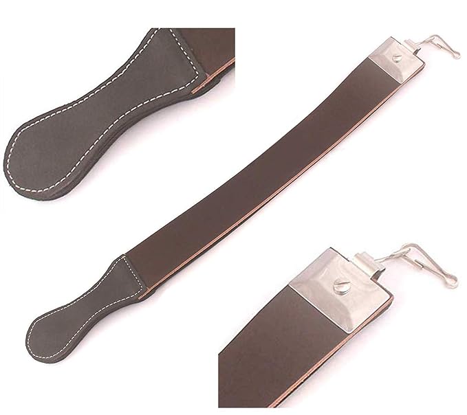 OdontoMed2011® Straight Razor Strop Leather Sharpening Strap 20" Barber Strop ODM