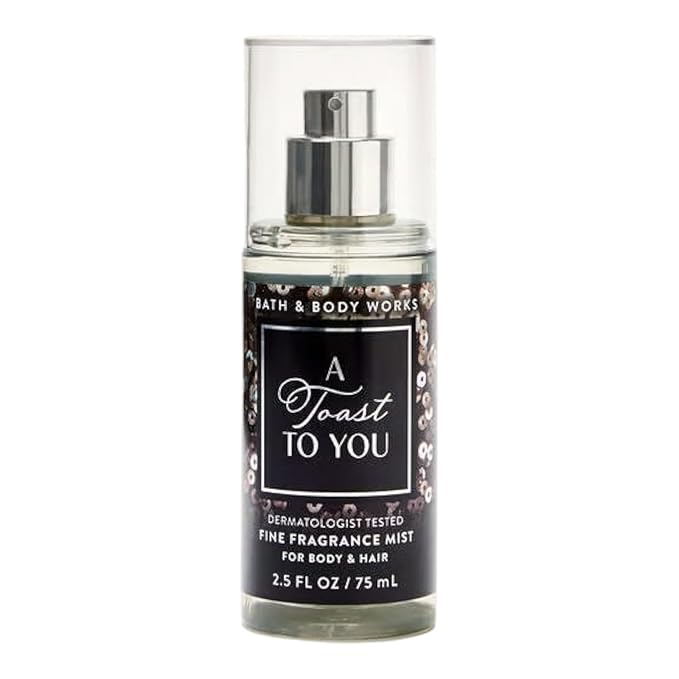 Bath and Body Works Fine Fragrance Mist Travel Size Mini Purse Spray 2.5 Ounce (A Toast To You)