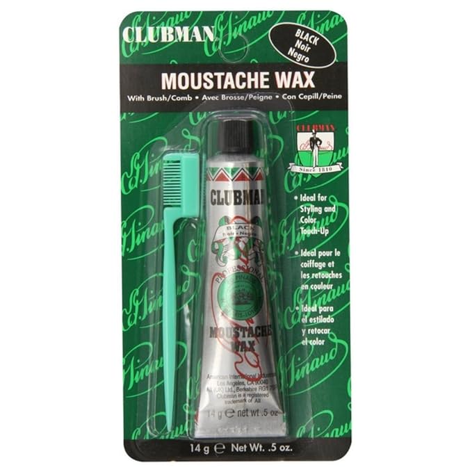 Clubman Moustache Wax Neutral 0.50 oz (Pack of 12)