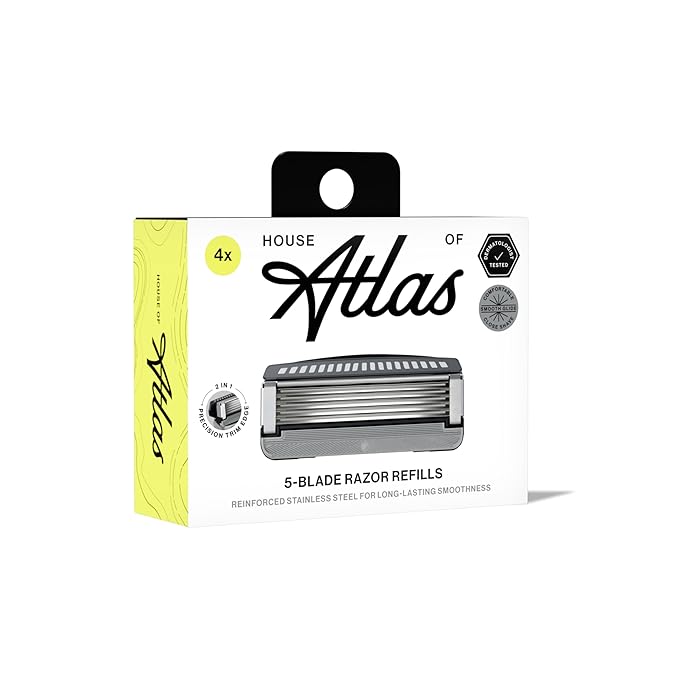 Men's Razor Blade Refills, Precision Trim Edge, 4 Count