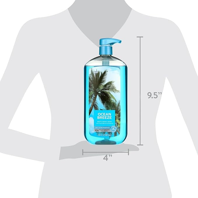 Body Wash Essentials, Ocean Breeze, 30 oz, Unisex (Pack of 1)