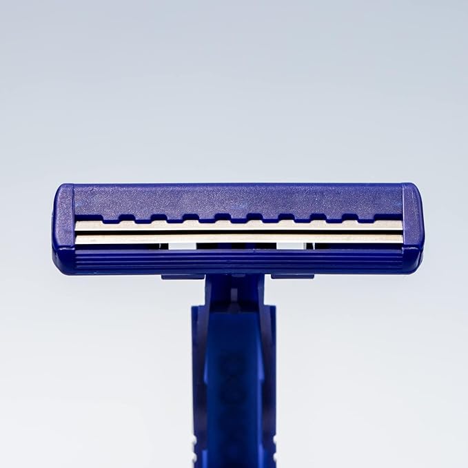 Dorco Fresh Twin Blade Disposable Razors for Men (60 Counts) – Smooth & Comfortable Shave for Men and Women, Non-Slip Handle, Ideal for Sensitive Skin & Travel