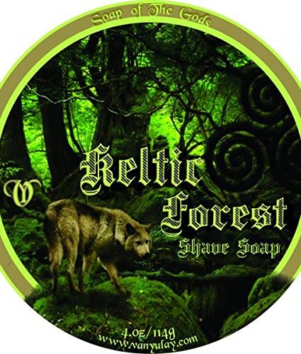 Keltic Forest- All Natural Shave Soap for Men and Women. Moisturizing and Nourishing with Shea & Kokum Butters.