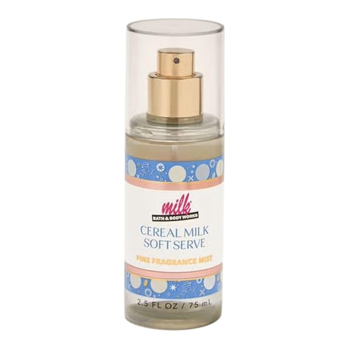 Bath and Body Works Fine Fragrance Mist Travel Size Mini Purse Spray 2.5 Ounce (Cereal Milk Soft Serve)