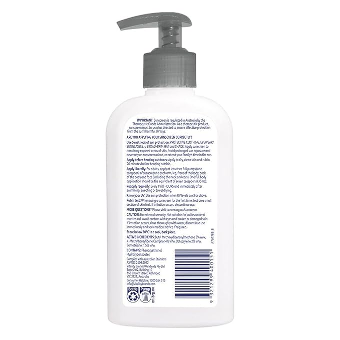 Cancer Council Work SPF 50+ Sunscreen Pump Bottle, 200 ml