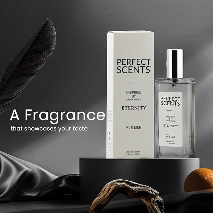 Perfect Scents Fragrances, Inspired by Cal.vin K.lein’s Eterni.ty, Men’s Eau de Toilette, CLEAN, Vegan, Paraben-Free, Never Tested on Animals, 3.4 Fluid Ounces