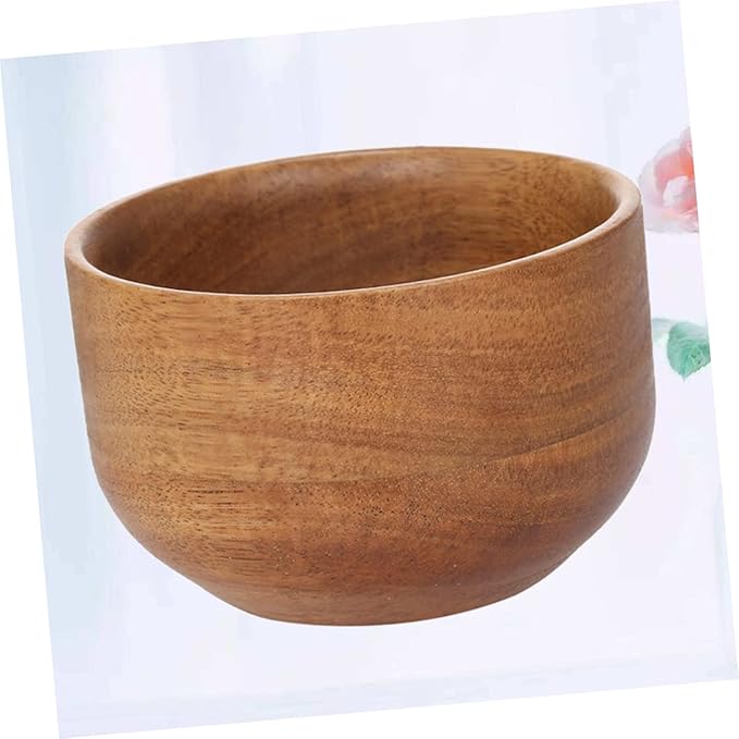 DOITOOL Men Shaving Bowl Wooden Shaving Soap Bowl Shave Soap Dish Stylish and Practical