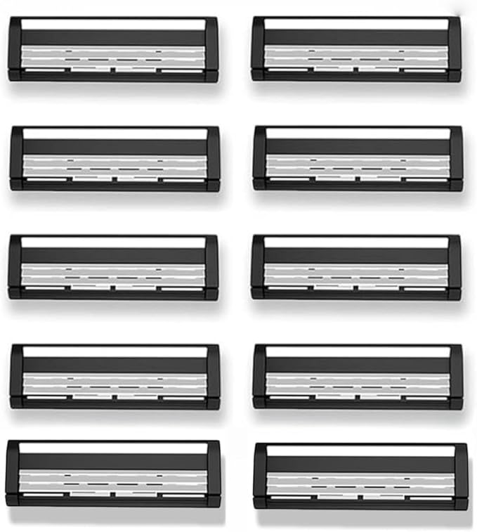 10 Pack Replacement Blades for Back Shaver, Back Shaver Refills for Men, Body Hair Removal Razor Blades, Smooth Shaving Replacement Heads