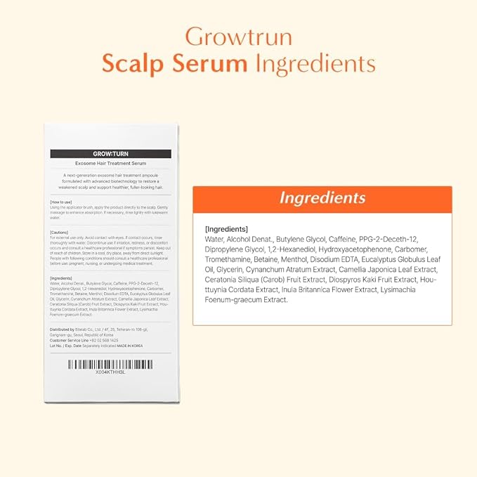 lilyeve GROWTURN Hair Growth Serum with Built-in Brush, Heartleaf-Derived Exosomes to Revitalize, Korean Hair Care, 3.38 fl. oz. (Pack of 1)