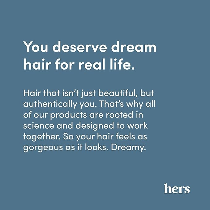 hers Full Volume Shampoo & Conditioner Set - Volumizing Set for Women- Adds Volume & Shine - Coastal Cedar Citron - 2 x 6.4 oz & hers Minoxidil 2% Topical Serum Solution, Hair Regrowth Treatment, 2 oz