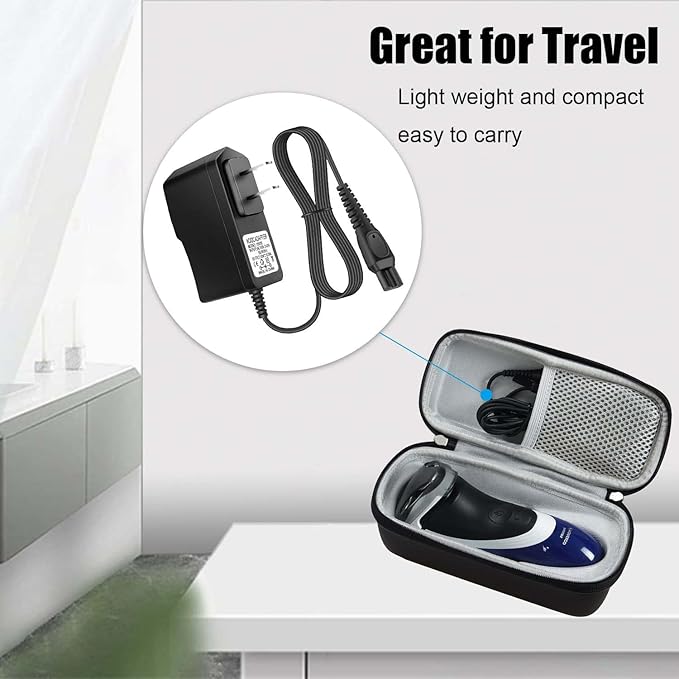 HQ8505 Charger for Philips Norelco 7000 5000 3000 8000X 8500X 9000 Series MG7 S1560 Electric Beard Trimmer 15V AC Adapter Power Supply Cord