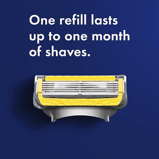 Gillette ProGlide Shield Men's Razor, 5 Bladed Razor, with Precision Trimmer, Comfortglide Lubrication, Glide and Comfort, Handle + 4 Blade Refills, Holiday Gifts for Men