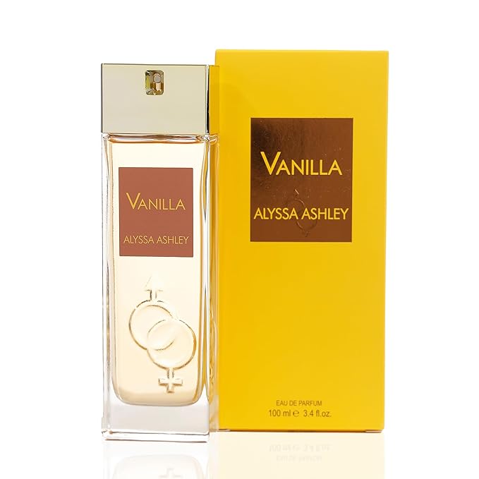 Alyssa Ashley Vanilla - Vanilla Perfume for Women with Caramel and Musk - Elegant Perfumes for Women -Fragrances for Romatic Moments - 3.4 oz