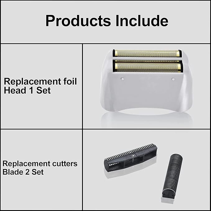 Shaver Replacement Foil Compatible with Andis 17155 17150 17160 Pro Shaver Replacement Foil and Cutters