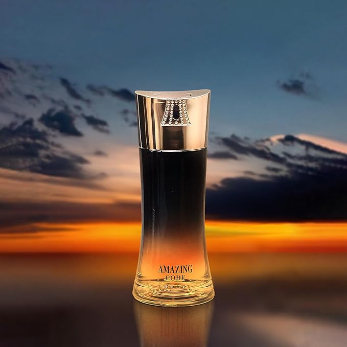 META-BOSEM Men's Perfume Gift Set, EDP, 2 Pack (3.4 oz / 100 mL each), Amazing Code Gold, AQUA DE EP BLUE, Spicy Amber & Aquatic Blue, for evening events & summer & travel, Long-Lasting, Gift Ready