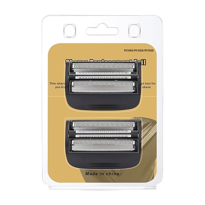 2PCS Shaver Replacement Blades Compatible with Remington Shaver Foil SPF-PF Head and Cutter Assembly for Remington PF7580,PF7400,PF7500,and PF7600 Foil Shavers,Black