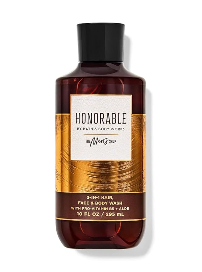 Bath and Body Works Honorable For Men 3-in-1 Hair, Face & Body Wash 10 oz - Full Size (Honorable)