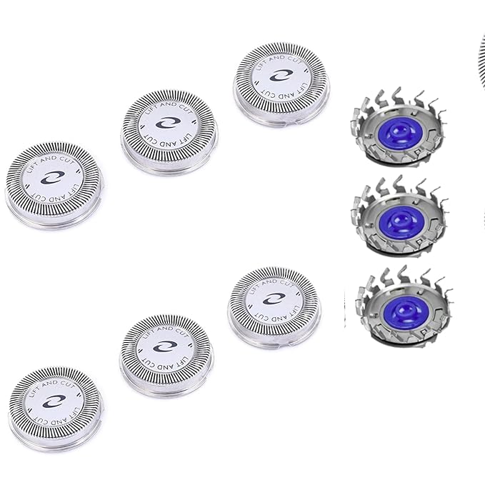 6-Pack HQ56 Replacement Shaver Heads Compatible with Philipss Norelco hq56 Replacement Heads HQ5625 HQ380 HQ489 HQ6863 hq5810 isoseries Razor Shaving Heads Blade