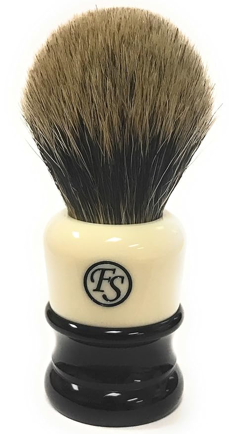 Top Badger Shaving Brush- FS Stripey- Knot Size 24mm - Comes with Free Stand