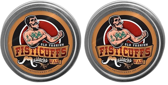 Grave Before Shave Fisticuffs Original scent Stronghold Mustache Wax 1oz. tin (Pack of 2)