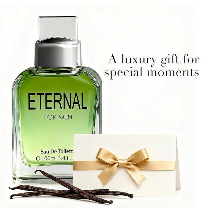 Eternal for Men Eau de Toilette 3.4 floz Premium Men's Cologne Spray Long-Lasting Citrus & Floral Fragrance Gift Fresh Daytime Scent Woody Base Notes Collection