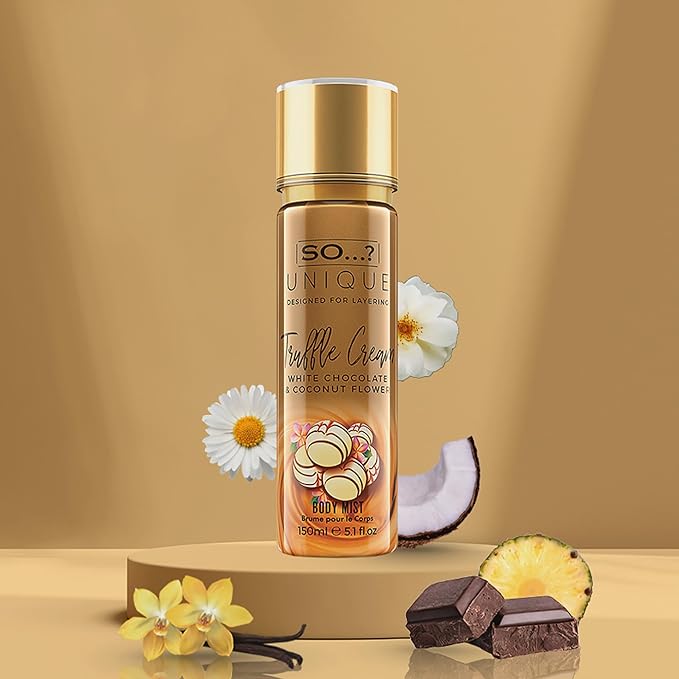 Unique Body Mist - Truffle Cream by So…? for Women - 5.1 oz Body Mist - Pack of 2
