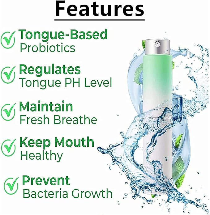 Ujicde 2PCS Canada Polumna Fissured Tongue Relief Spray, 8ml Breath Freshener Spray, Polumna Fissured Tongue Treatment, Remove Bad Breath and Freshen Breath (Color : Oolong Tea)