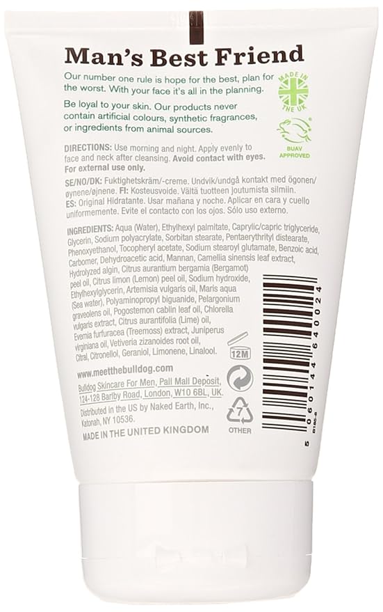 Bulldog Natural Skincare, Original Moisturizer,3.3 Ounce (Pack of 2)