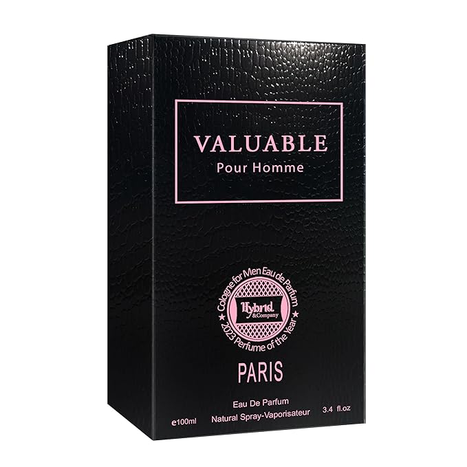 Hybrid & Company Valuable Pour Homme Smoked Vetiver Mens Perfume Captivating Scent Perfume,3.4 Fl Oz