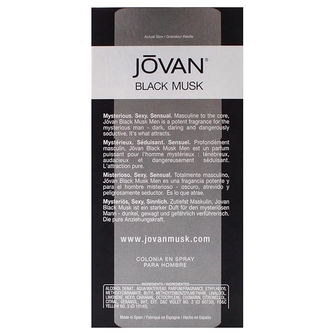 Jovan Black Musk by Jovan for Men - 3 Ounce Cologne Spray