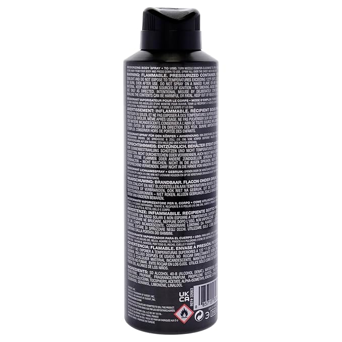 Guess UOMO Deodorizing Body Spray For Men, 6.0 Oz.