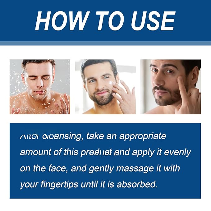 Men's Face Cream, Fade Fine Lines Firm Skin Facial Care Hydrating Apply Lifting Face Cream