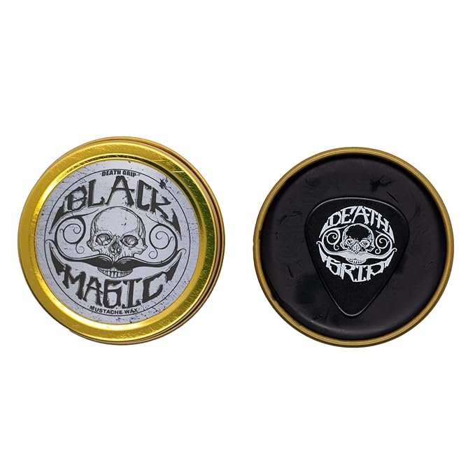 THE VINTAGE GROOMING CO. Death Grip and Black Magic Death Grip Extra Strong Hold Mustache Waxes Set