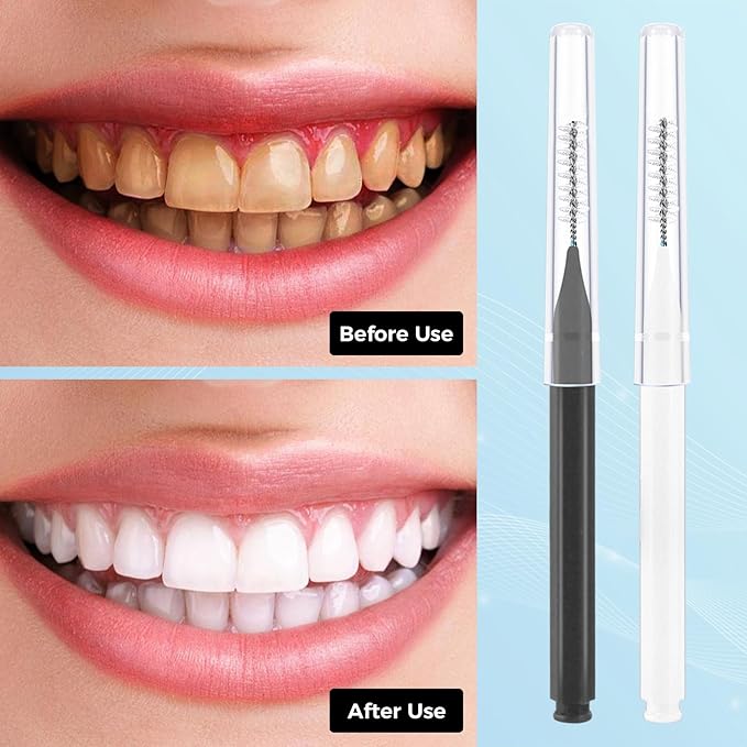 100 Pcs Interdental Brushes, Braces Flossers for Cleaner Braces Brush Soft Dental Brushes Toothpicks Dental Floss Picks Dental for Braces Oral Cleaning(Black, White)